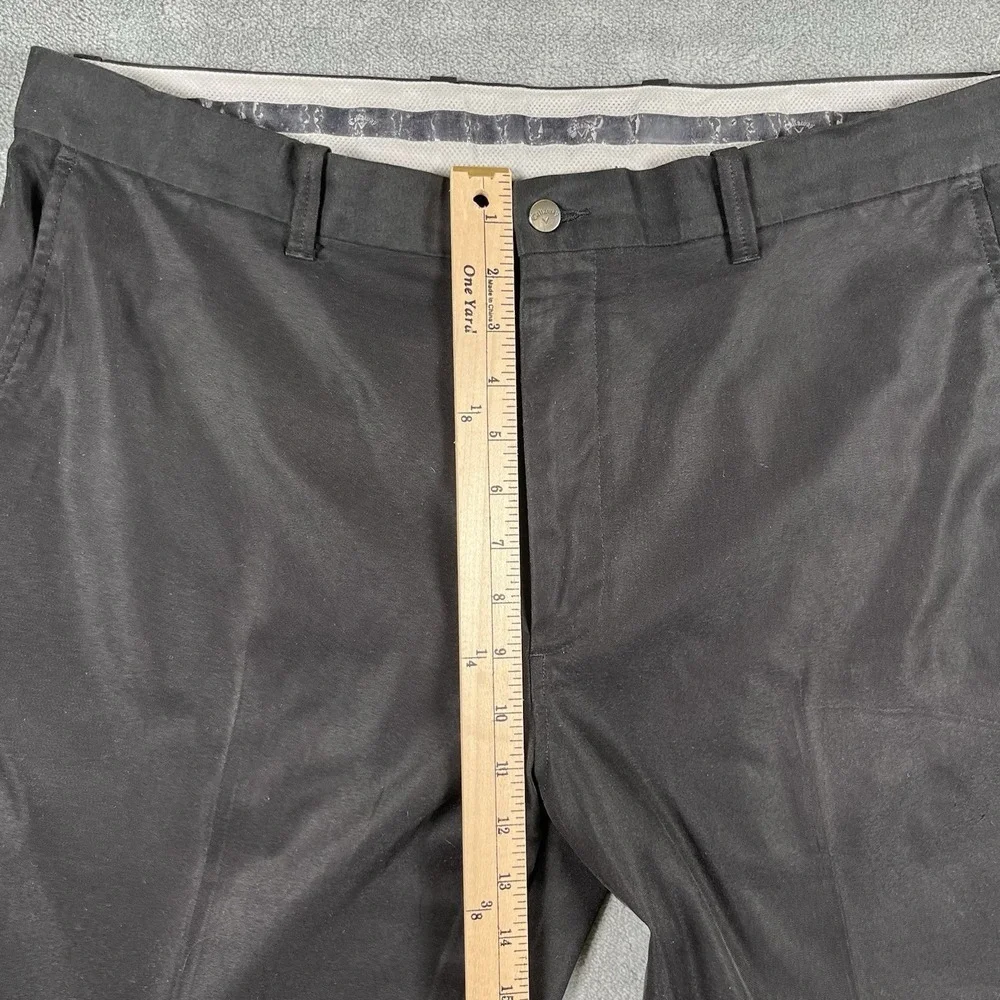 Callaway Golf Pants Men's 38x30 Black Stretch Waistband Performance Flat Front